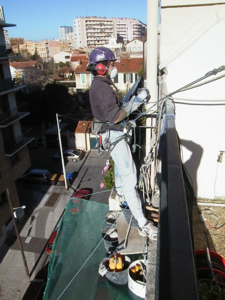 Façade - Travaux acrobatiques en hauteur